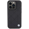 BMW Odinis dygsniuotas dėklas iPhone 15 Pro Max - juodas