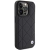 BMW Odinis dygsniuotas dėklas iPhone 15 Pro Max - juodas