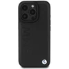 BMW BMHCP16LSLLBK Apple iPhone 16 Pro 6.3″ juodos spalvos kietas dėklas Leather Hot Stamp