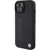 Dėklas BMW BMHCP15MSLLBK Apple iPhone 15 Plus 14 Plus 6.7″ juodos spalvos Leather Hot Stamp