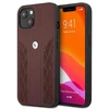 BMW BMHCP13MRSPPR Apple iPhone 13 / 14 / 15 6,1″ red kietas dėklas Leather Curve Perforate