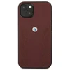 BMW BMHCP13MRSPPR Apple iPhone 13 / 14 / 15 6,1″ red kietas dėklas Leather Curve Perforate
