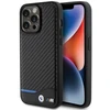 Dėklas BMW BMHCP15X22NBCK Apple iPhone 15 Pro Max 6.7″ juodos spalvos Leather Carbon