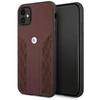 BMW BMHCN61RSPPR Apple iPhone 11 / Xr 6.1″ red kietas dėklas Leather Curve Perforate