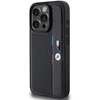 Dėklas BMW BMHCP15L23 PUPVK Apple iPhone 15 Pro 6.1″ juodos spalvos kietas dėklas Perforated Tricolor Line