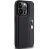 Dėklas BMW BMHCP15L23 PUPVK Apple iPhone 15 Pro 6.1″ juodos spalvos kietas dėklas Perforated Tricolor Line