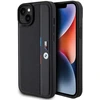 Dėklas BMW BMHCP15M23 PUPVK Apple iPhone 15 Plus 14 Plus 6.7″ juodos spalvos kietas dėklas Perforated Tricolor Line