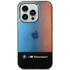 BMW pusiau trispalvė dėklas iPhone 14 Pro Max (juodas)