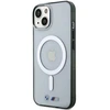 BMW BMHMP15SHCRS Apple iPhone 15 / 14 / 13 6.1" skaidrus dėklas hardcase Sidabrinis Ring MagSafe