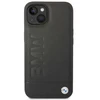BMW BMHMP14MSLLBK Apple iPhone 14 Plus / 15 Plus 6,7″ juodos spalvos kietas dėklas Signature Logo Imprint Mag