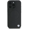 BMW BMHMP16L23RTPK Apple iPhone 16 Pro 6.3″ juodos spalvos kietas dėklas Sign Leather Half Textured And Circle Mag