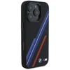 BMW BMHMP16X23SSPK Apple iPhone 16 Pro Max 6.9″ juodos spalvos kietas dėklas Silicone Random Lines MagSafe