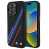 BMW BMHMP16X23SSPK Apple iPhone 16 Pro Max 6.9″ juodos spalvos kietas dėklas Silicone Random Lines MagSafe