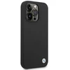 Dėklas BMW Silicone Metal Logo case for iPhone 15 Pro - juodas