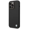 Dėklas BMW BMHCP14XSILBK Apple iPhone 14 Pro Max 6,7″ juodos spalvos Silicone Metal Logo
