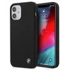BMW BMHCP12SSILBK Apple iPhone 12 mini 5.4″ juodos spalvos kietas dėklas Silicone Signature