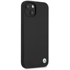 BMW BMHCP13SSILBK Apple iPhone 13 mini 5,4″ juodos spalvos kietas dėklas Silicone Signature