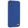 kietas dėklas BMW BMHCPXMSILNA Apple iPhone X/Xs navy Silicone M Collection