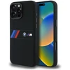 BMW BMHMP16X23SAXK Apple iPhone 16 Pro Max 6.9″ juodos spalvos kietas dėklas Silicone Middle Stripe MagSafe