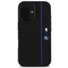 BMW BMHMP16S23SHEB Apple iPhone 16 6.1" dėklas telefonui juodos spalvos Silikoninis Hexagon Line MagSafe