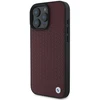 BMW BMHMP16X23RDDR Apple iPhone 16 Pro Max 6.9″ red kietas dėklas Sign Leather Diamond Metal Logo MagSafe