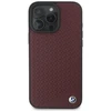 BMW BMHMP16X23RDDR Apple iPhone 16 Pro Max 6.9″ red kietas dėklas Sign Leather Diamond Metal Logo MagSafe
