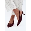 Bordinės aukštakulnės basutės su smailėjančia nosimi Step in style