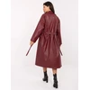 Paltas moterims IT-PL-A8393.81 bordo spalvos