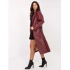 Paltas moterims IT-PL-A8393.81 bordo spalvos