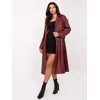 Paltas moterims IT-PL-A8393.81 bordo spalvos