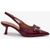 Bordo spalvos aukštakulniai bateliai Step in style