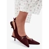 Bordo spalvos aukštakulniai bateliai Step in style