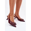 Bordo spalvos aukštakulniai bateliai Step in style