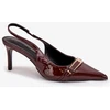 Bordo spalvos aukštakulniai bateliai su sagtimi Step in style