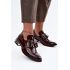 Bordo spalvos aulinukai su kaspinėliu Step in style