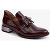 Bordo spalvos aulinukai su kaspinėliu Step in style