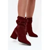 Bordo spalvos aulinukai su kulnu Step in style