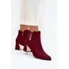 Bordo spalvos aulinukai su kulnu Step in style