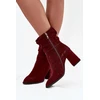 Bordo spalvos aulinukai su kulnu Step in style