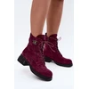 Bordo spalvos aulinukai su kulnu Step in style
