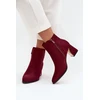 Bordo spalvos aulinukai su kulnu Step in style