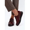 Bordo spalvos aulinukai su raišteliais Step in style