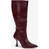 Bordo spalvos ilgaauliai batai virš kelių Step in style