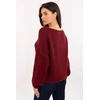 Bordo spalvos megztinis Italy Moda