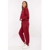 Bordo spalvos moteriškas laisvalaikio kostiumas Relevance