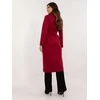 Bordo spalvos paltas