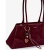 Bordo spalvos rankinė per petį Flor&Co Paris