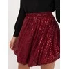 Bordo spalvos sijonas