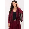 Bordo spalvos striukė su kutais Italy Moda