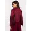 Bordo spalvos striukė su kutais Italy Moda